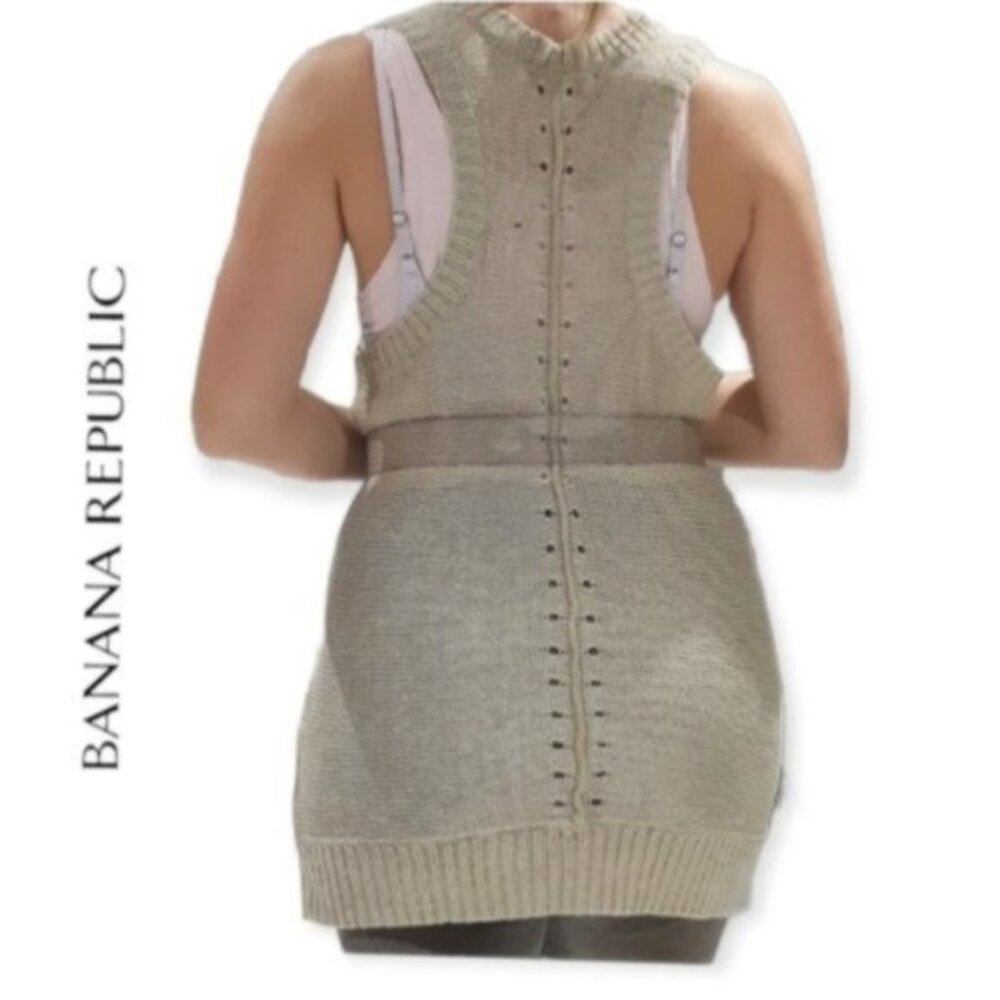 Banana Republic Safari Knit Sleeveless Top- Size M - Picture 2 of 8